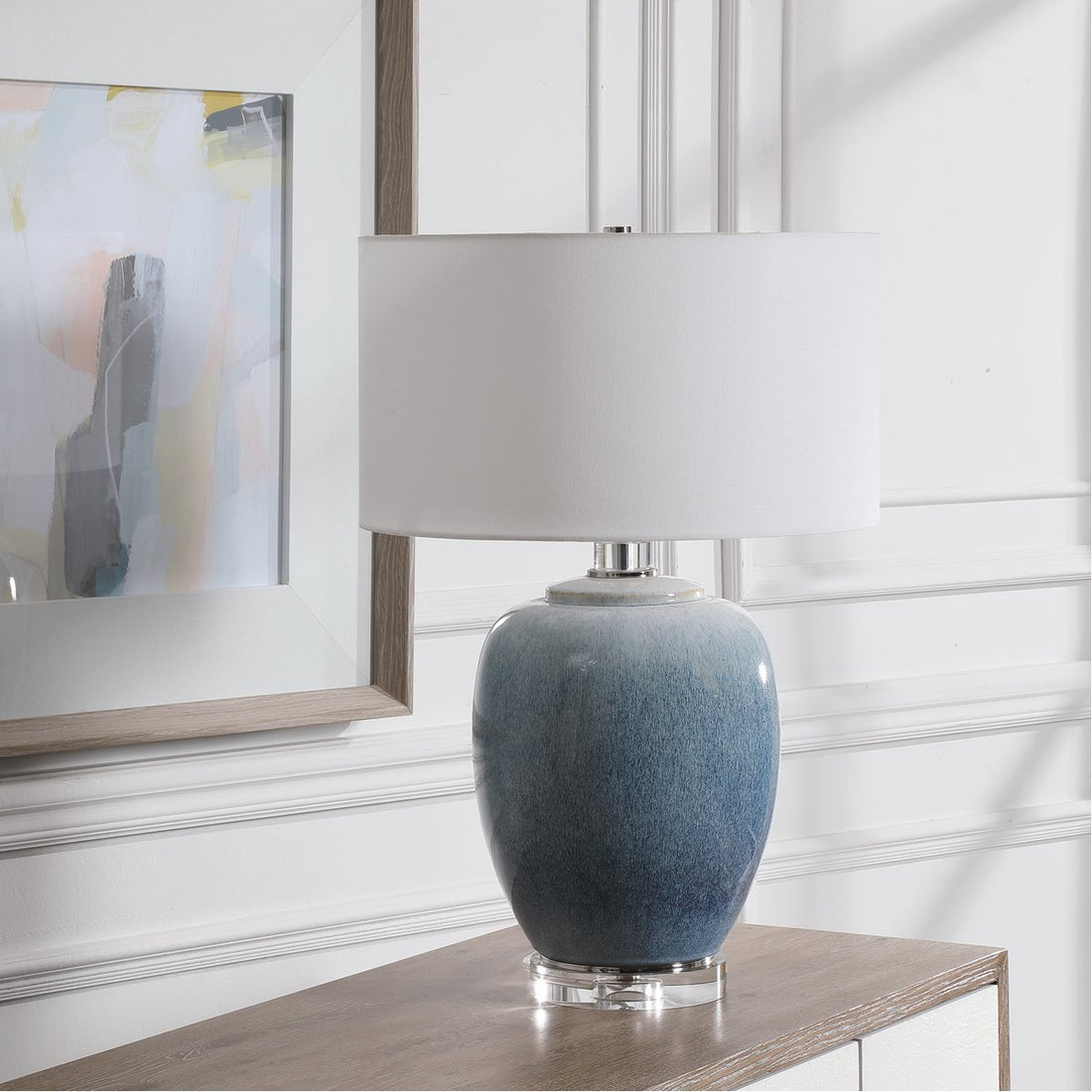 Uttermost Blue Waters Ceramic Table Lamp