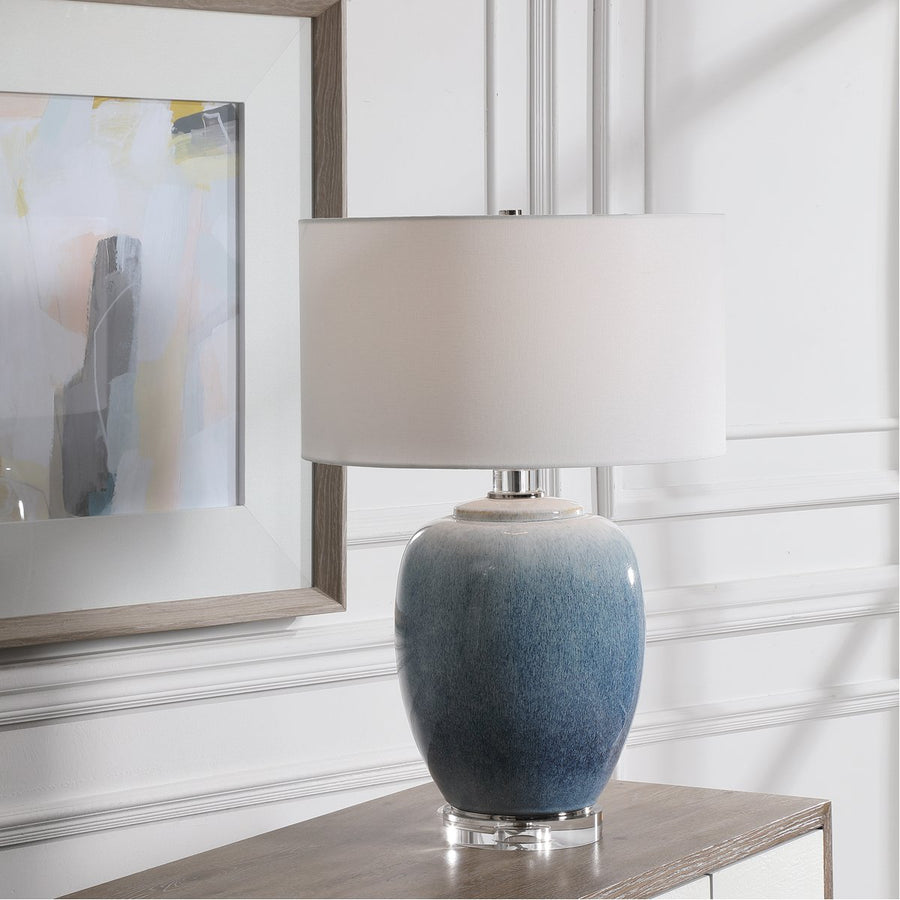 Uttermost Blue Waters Ceramic Table Lamp