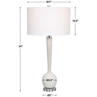 Uttermost Kently White Marble Table Lamp