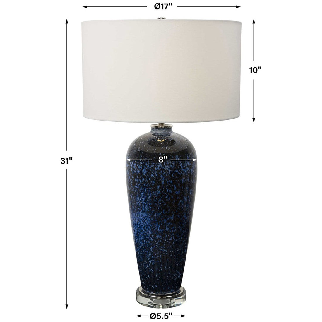 Uttermost Stargazer Cobalt Navy Table Lamp