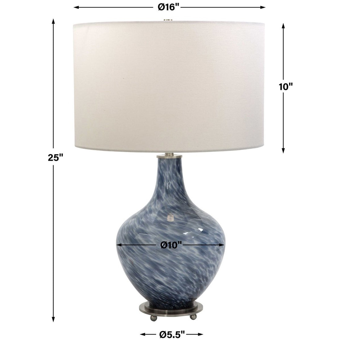 Uttermost Cove Cobalt Blue Table Lamp