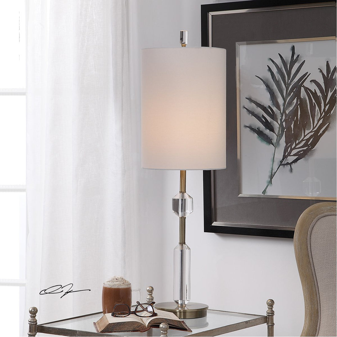 Uttermost Margo Cut Crystal Buffet Lamp