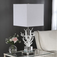 Uttermost Corallo White Coral Table Lamp