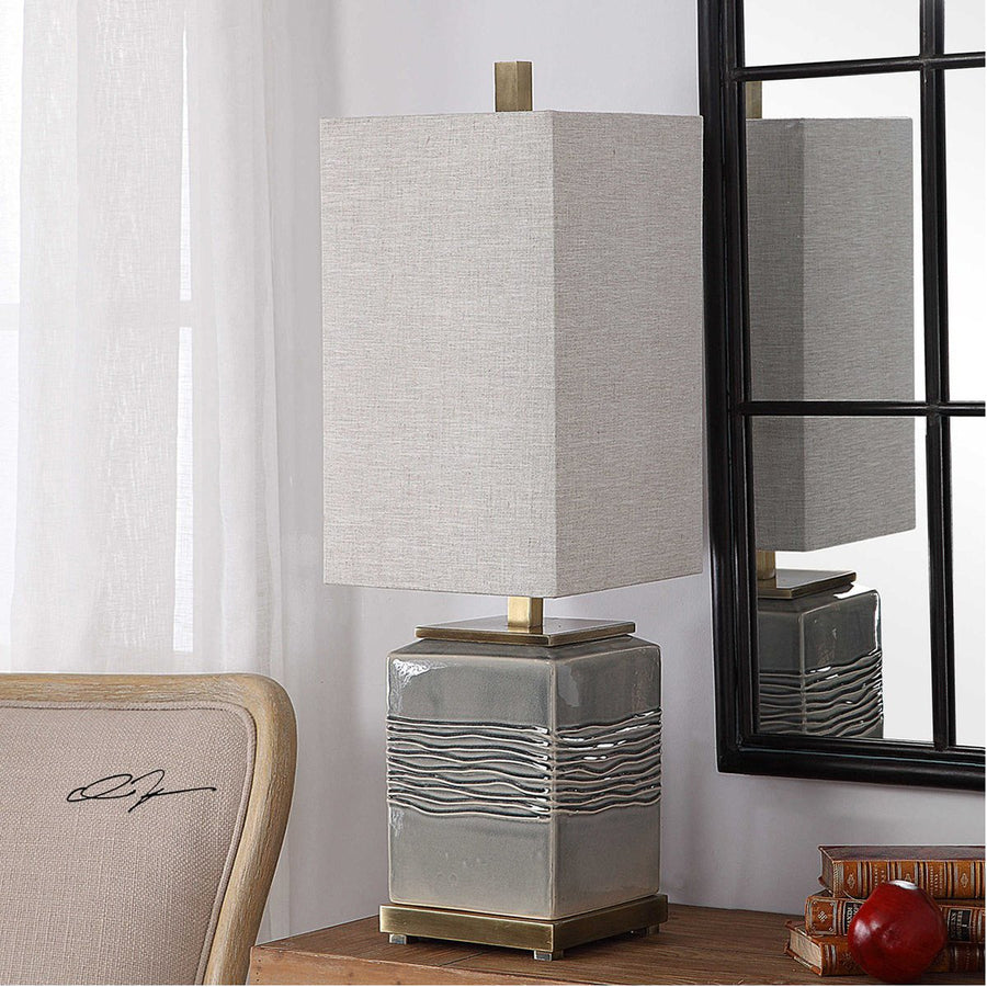 Uttermost Covey Gray Glaze Buffet Lamp