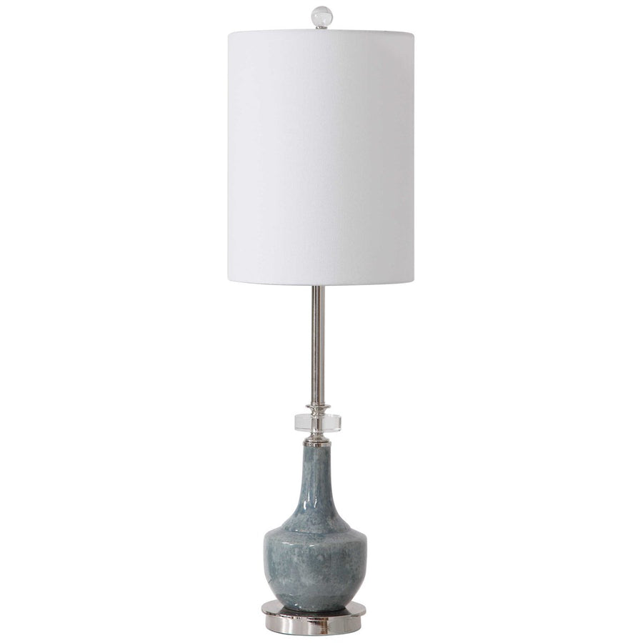 Uttermost Piers Mottled Blue Buffet Lamp