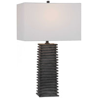 Uttermost Sanderson Metallic Charcoal Table Lamp