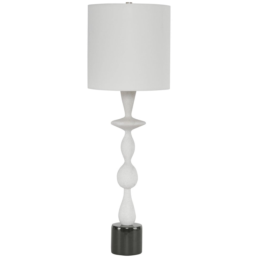 Uttermost Inverse White Marble Table Lamp