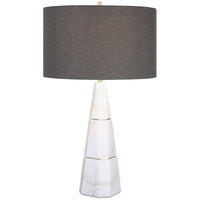 Uttermost Citadel White Marble Table Lamp