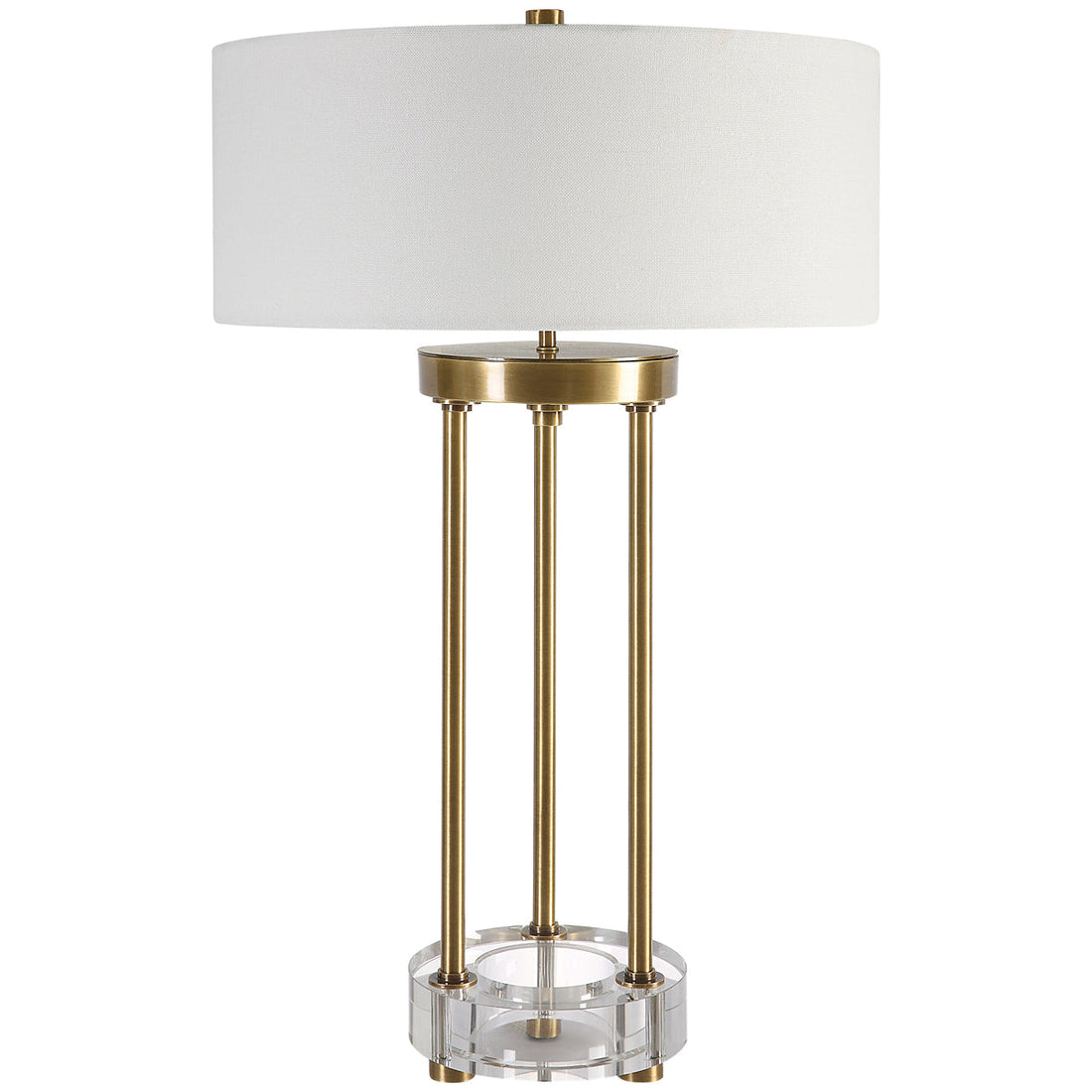 Uttermost Pantheon Brass Rod Table Lamp