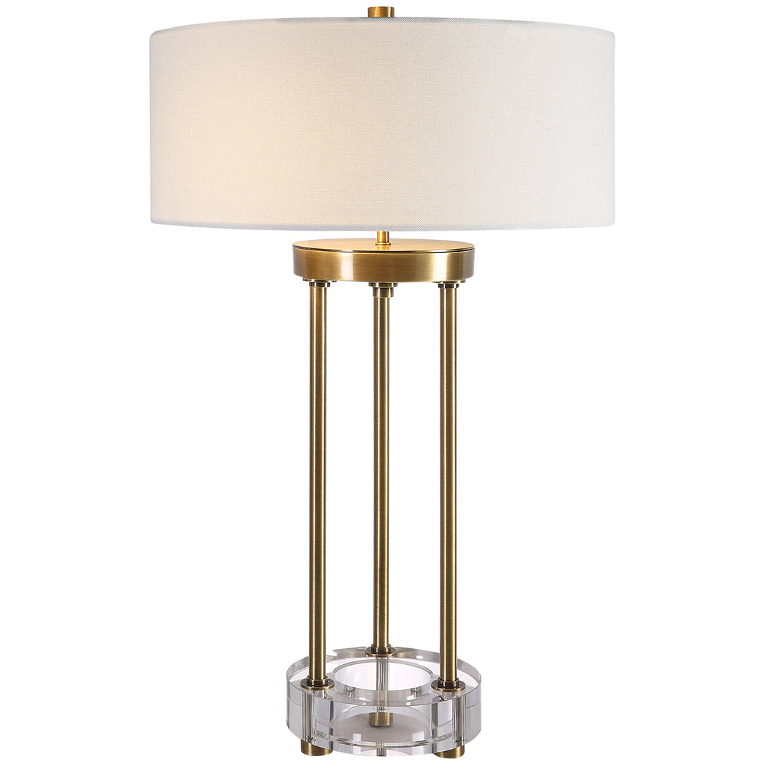 Uttermost Pantheon Brass Rod Table Lamp