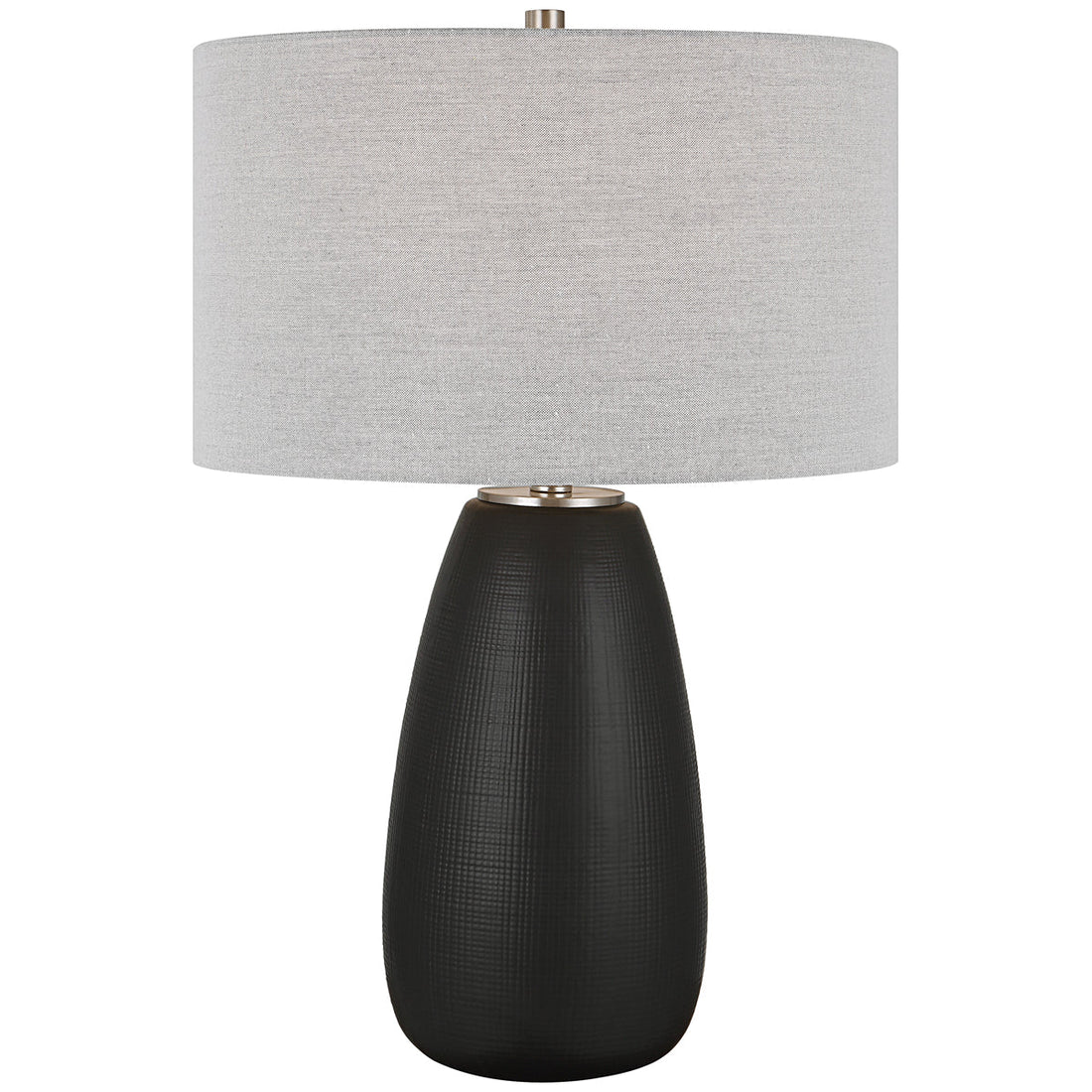 Uttermost Twilight Satin Black Table Lamp