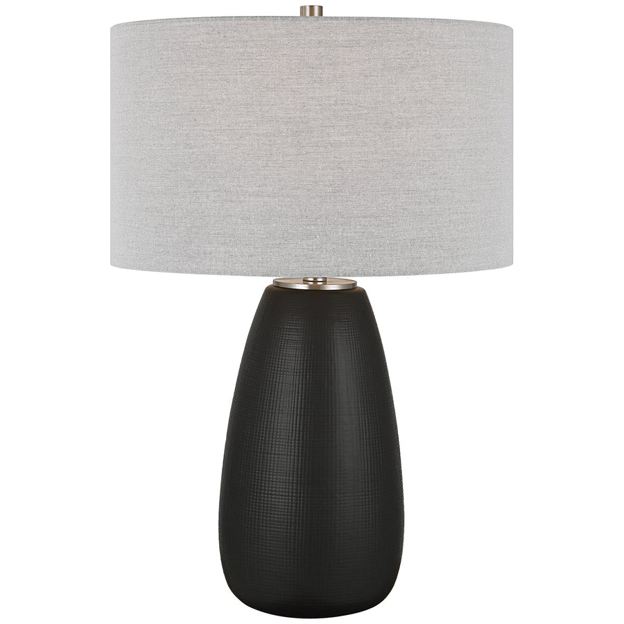 Uttermost Twilight Satin Black Table Lamp