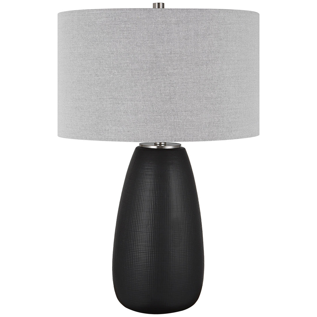 Uttermost Twilight Satin Black Table Lamp