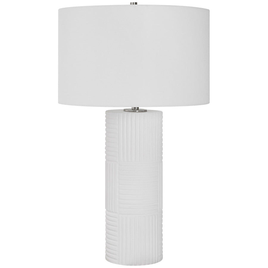 Uttermost Patchwork White Table Lamp