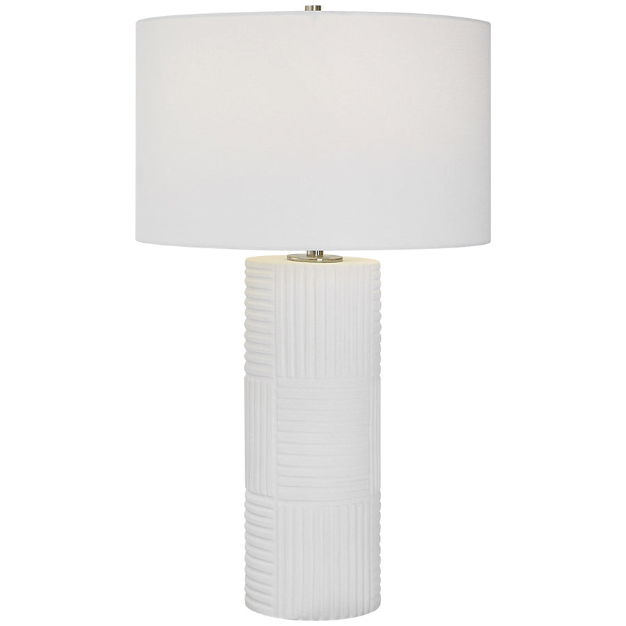 Uttermost Patchwork White Table Lamp