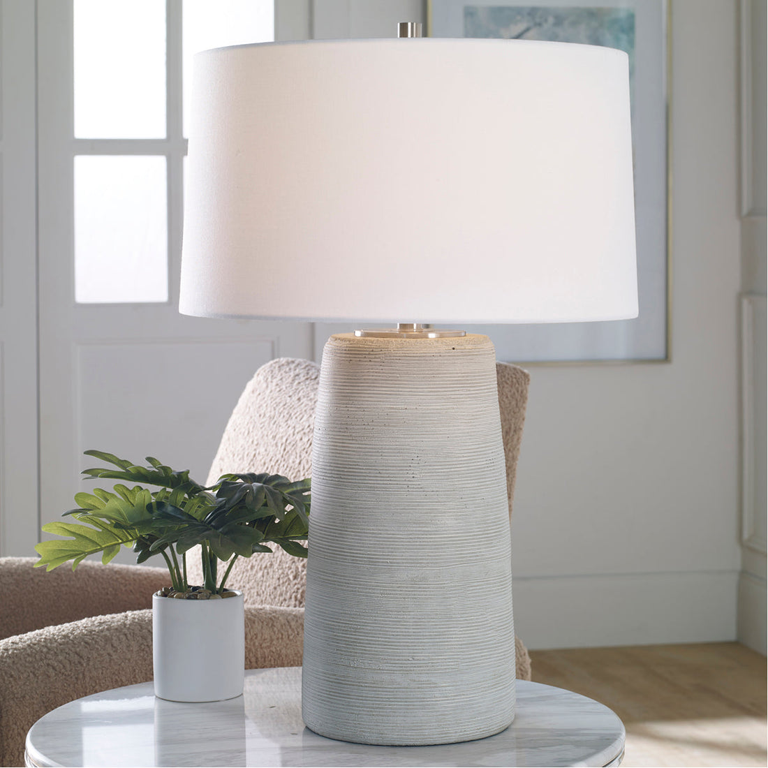 Uttermost Mountainscape Ceramic Table Lamp