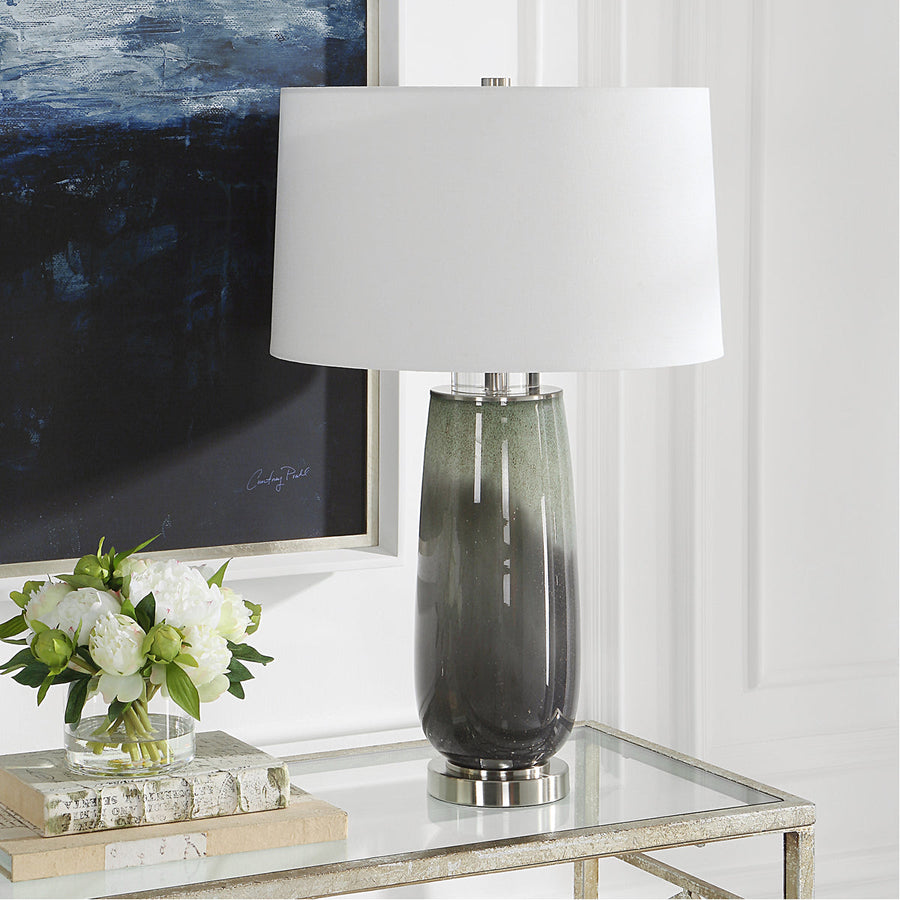 Uttermost Campa Gray-Blue Table Lamp