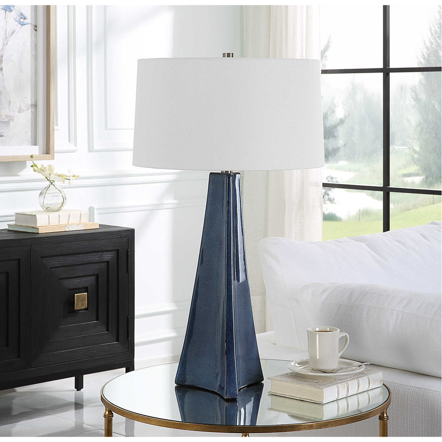 Uttermost Teramo Scalloped Ceramic Table Lamp