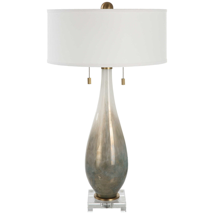 Uttermost Cardoni Bronze Glass Table Lamp