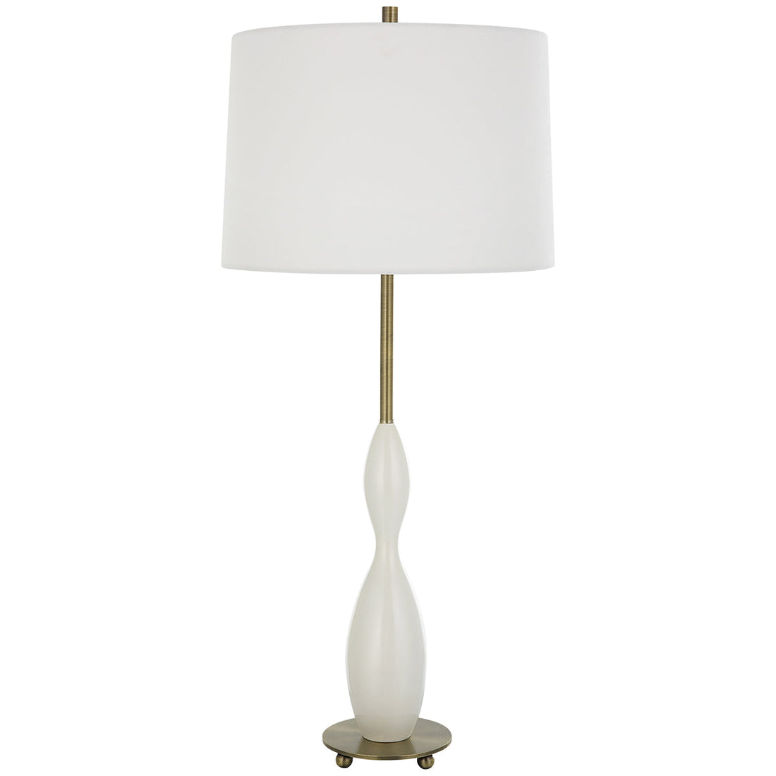 Uttermost Annora Glossy White Table Lamp