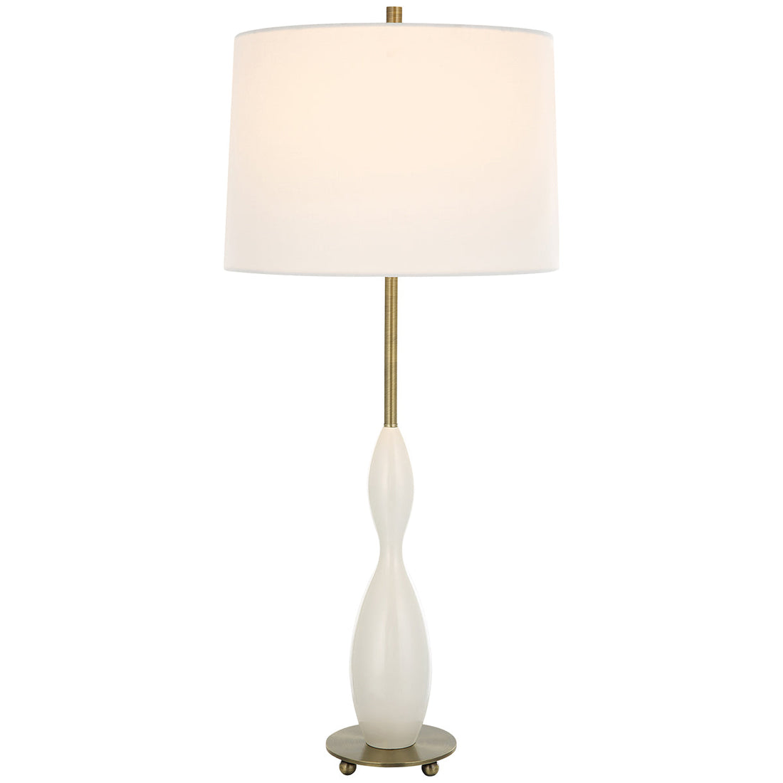 Uttermost Annora Glossy White Table Lamp