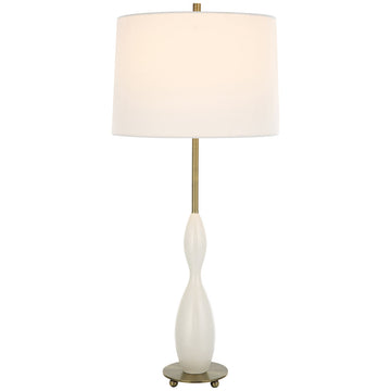 Uttermost Annora Glossy White Table Lamp