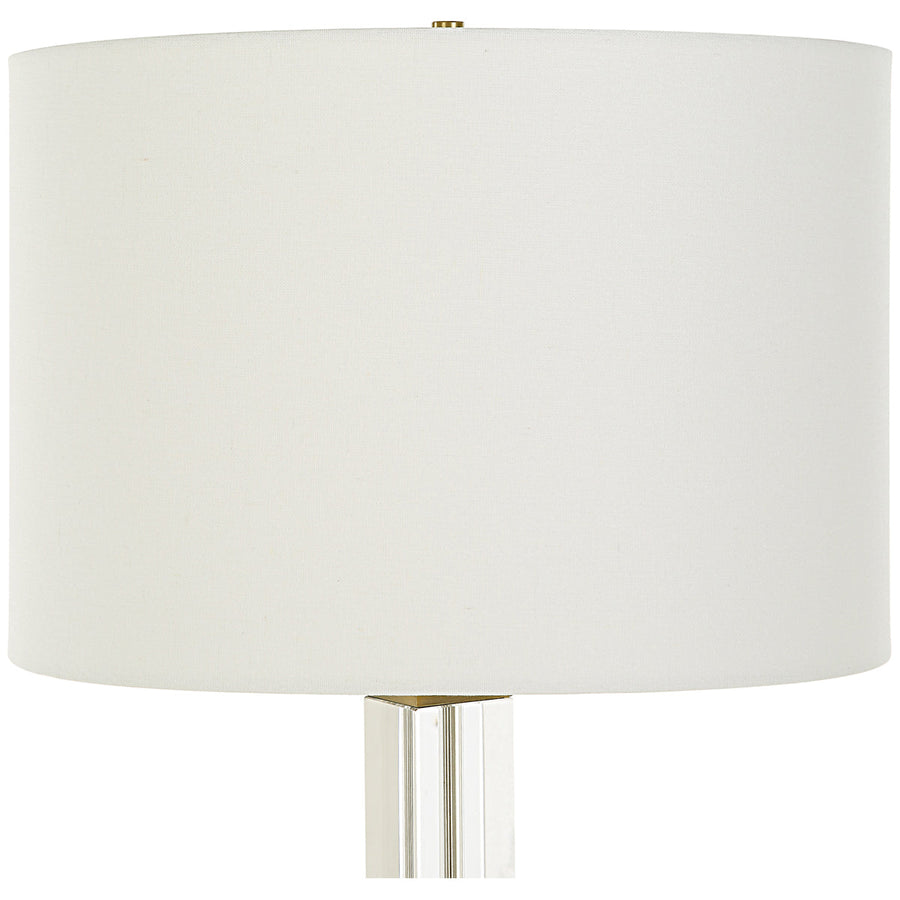 Uttermost Crystal Column Table Lamp