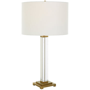 Uttermost Crystal Column Table Lamp