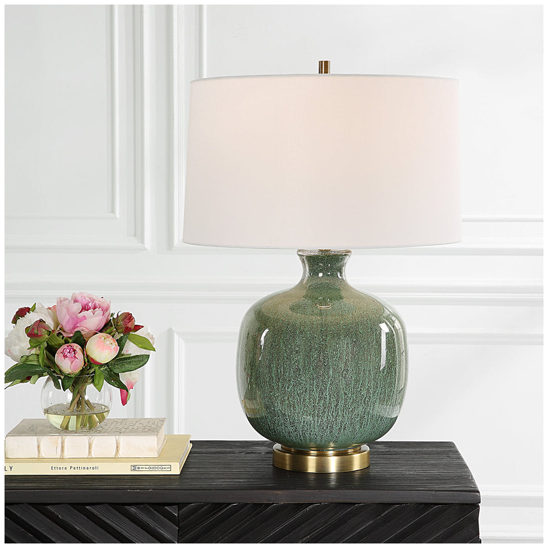 Uttermost Nataly Aged Green Table Lamp