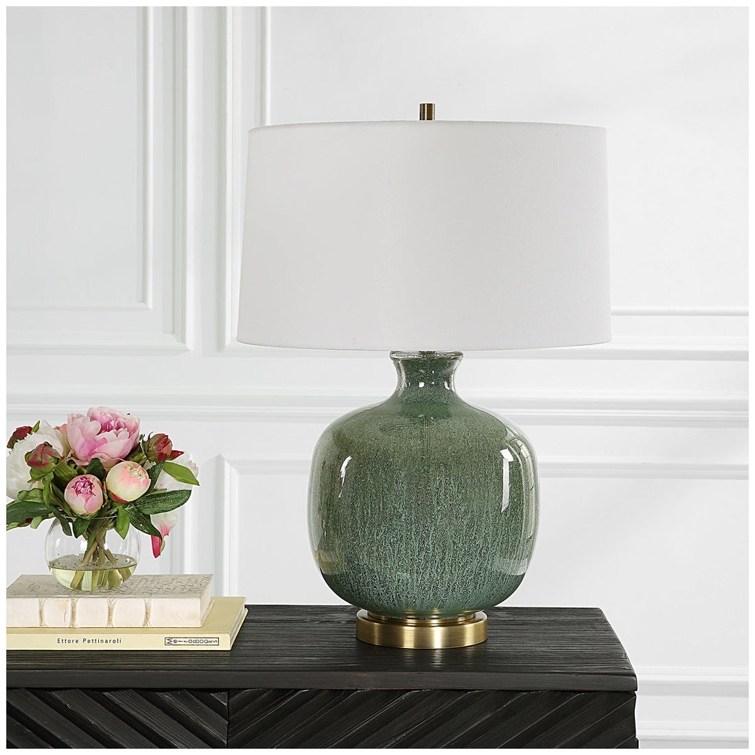 Uttermost Nataly Aged Green Table Lamp