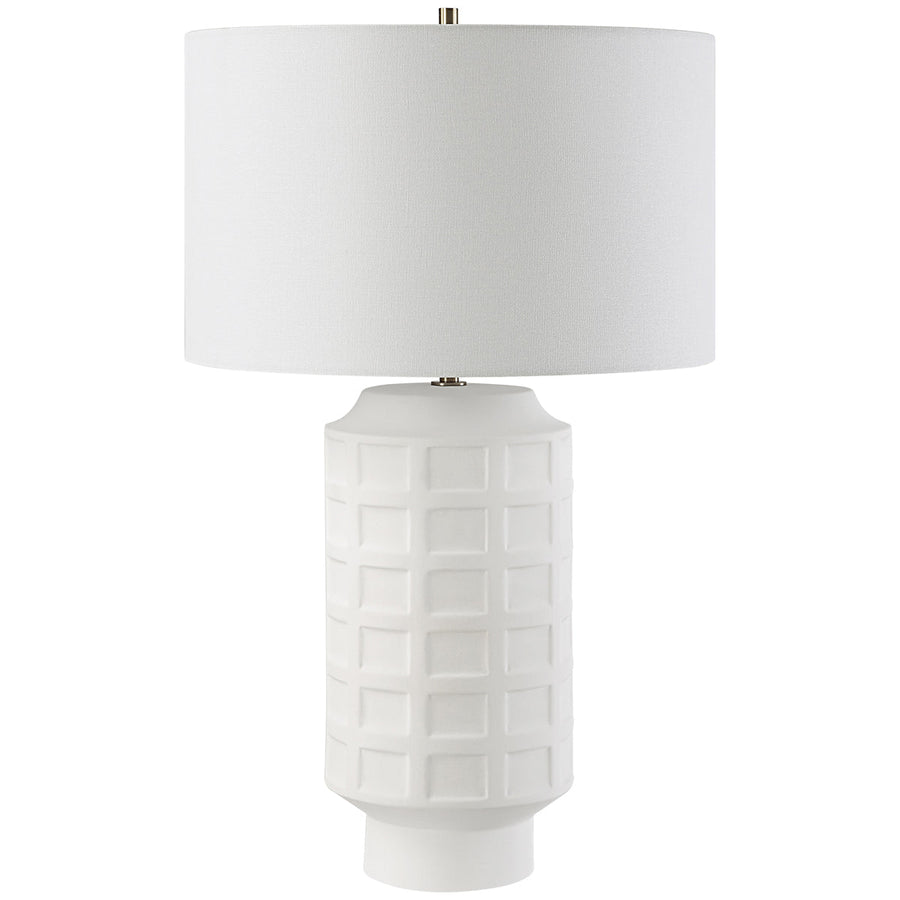 Uttermost Window Pane White Table Lamp