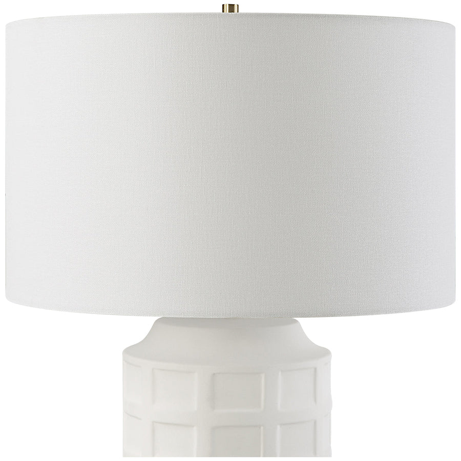 Uttermost Window Pane White Table Lamp