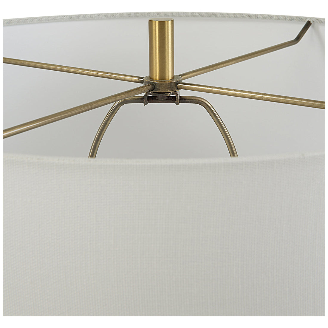 Uttermost Window Pane White Table Lamp