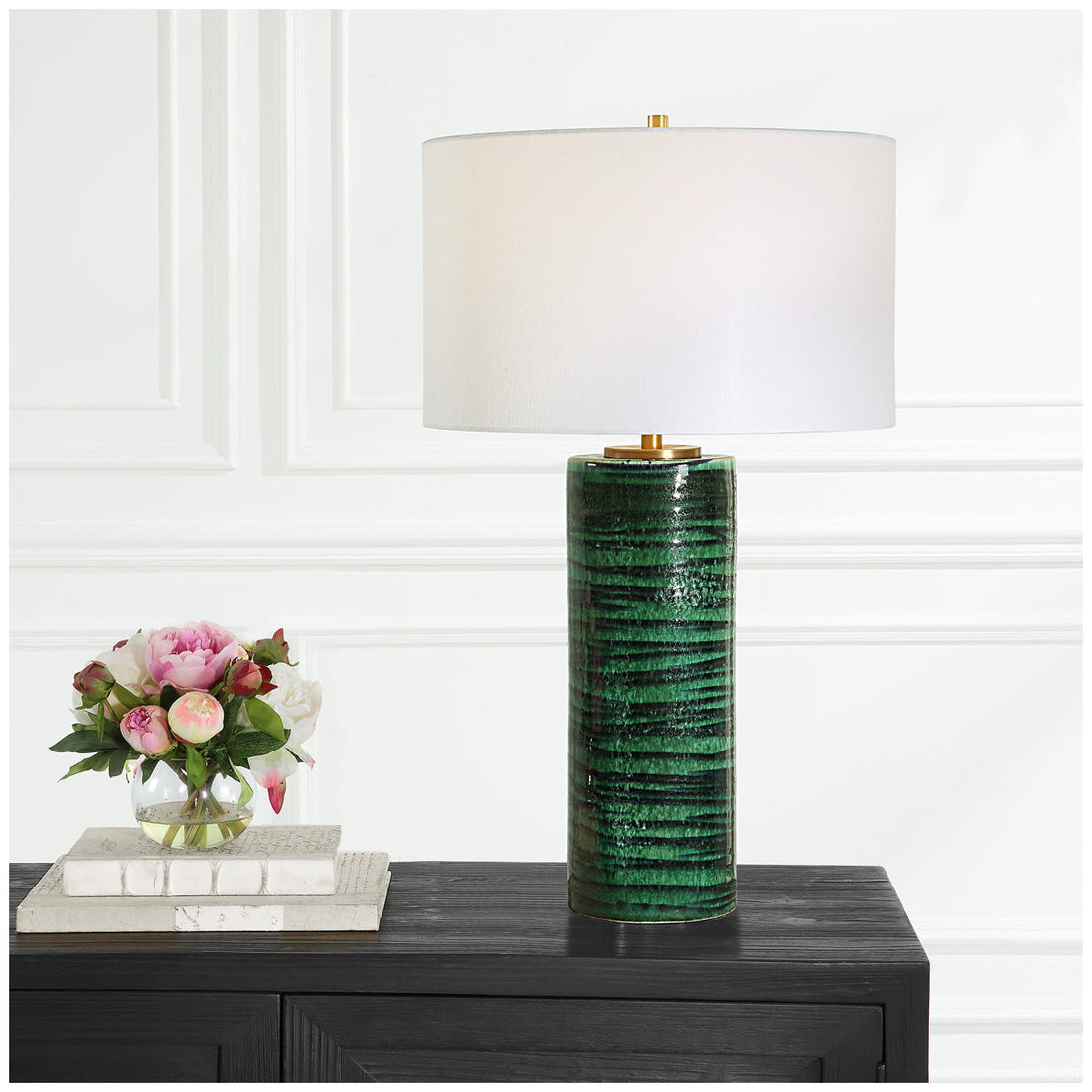 Uttermost Galeno Emerald Green Table Lamp