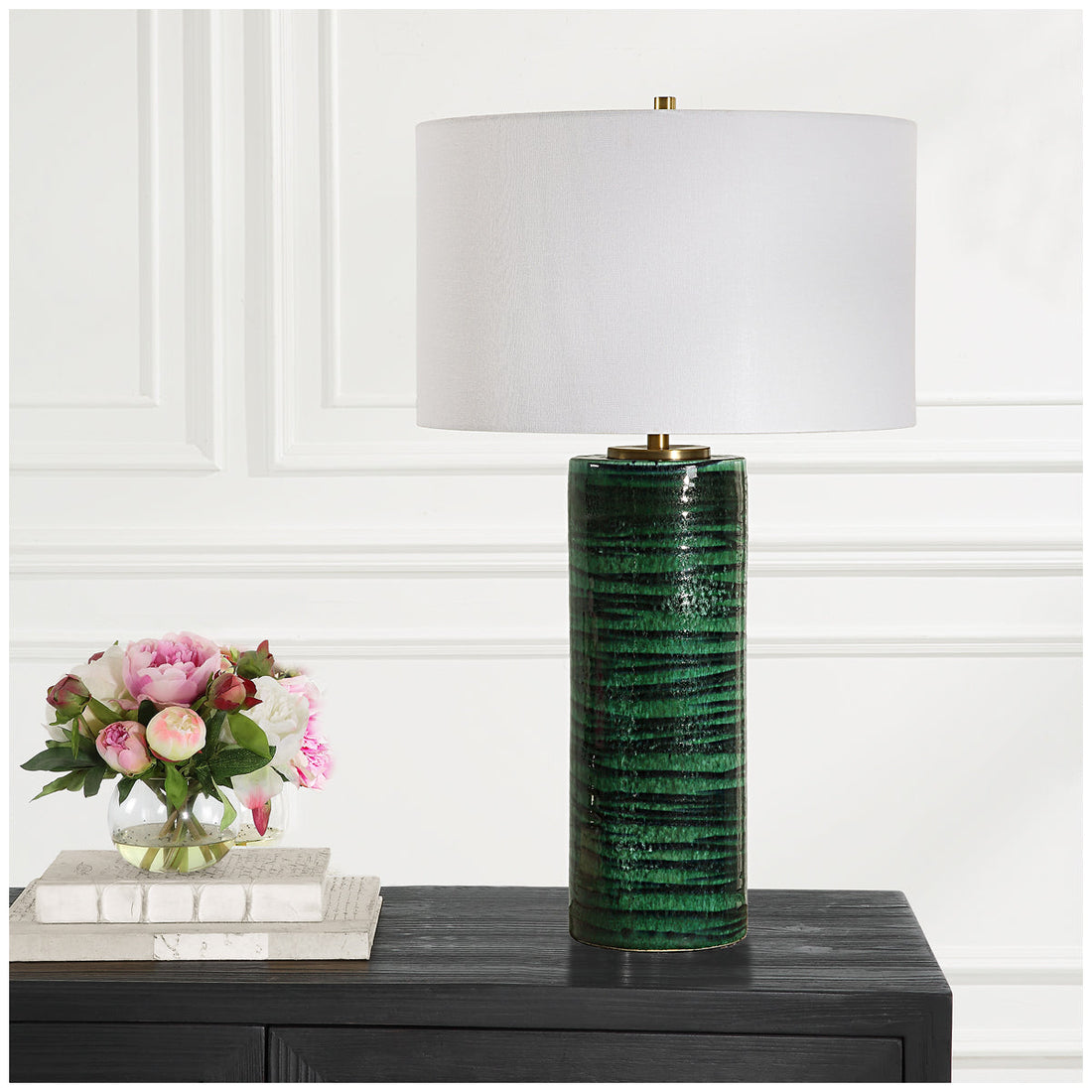 Uttermost Galeno Emerald Green Table Lamp