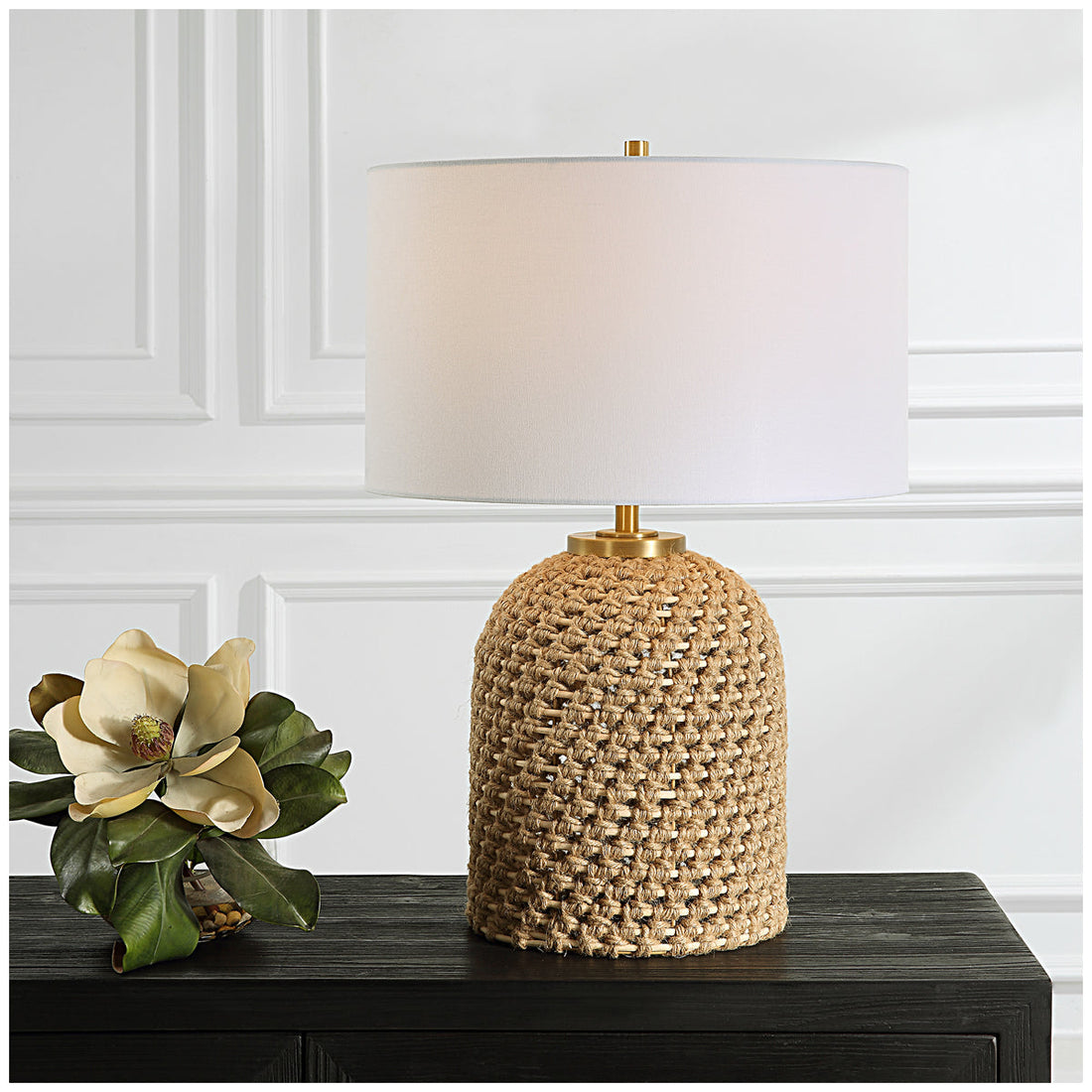 Uttermost Kendari Rope & Rattan Table Lamp