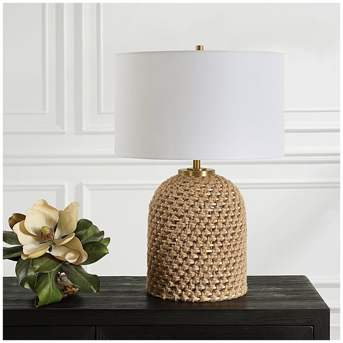 Uttermost Kendari Rope & Rattan Table Lamp