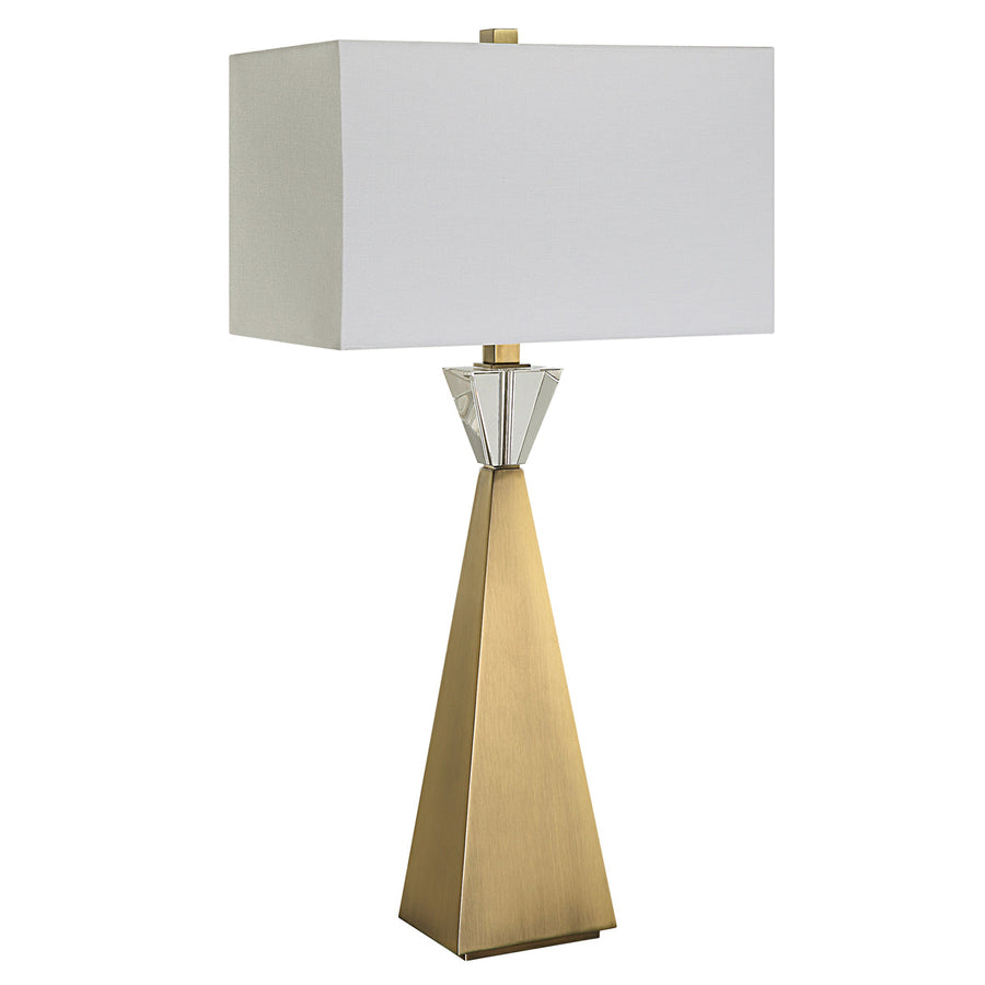 Uttermost Arete Modern Brass Table Lamp