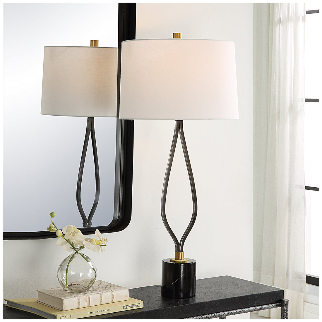 Uttermost Separate Paths Iron Table Lamp