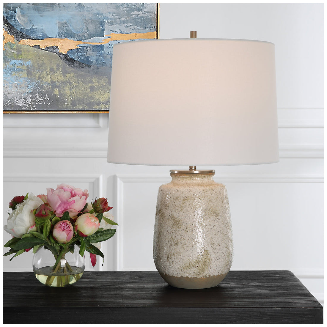 Uttermost Medan Taupe & Gray Table Lamp