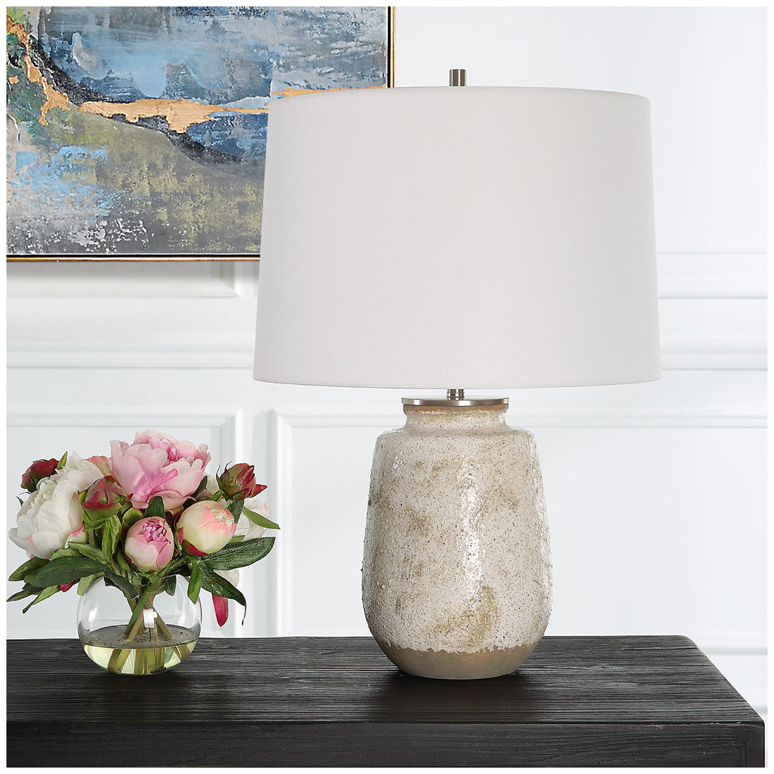 Uttermost Medan Taupe & Gray Table Lamp