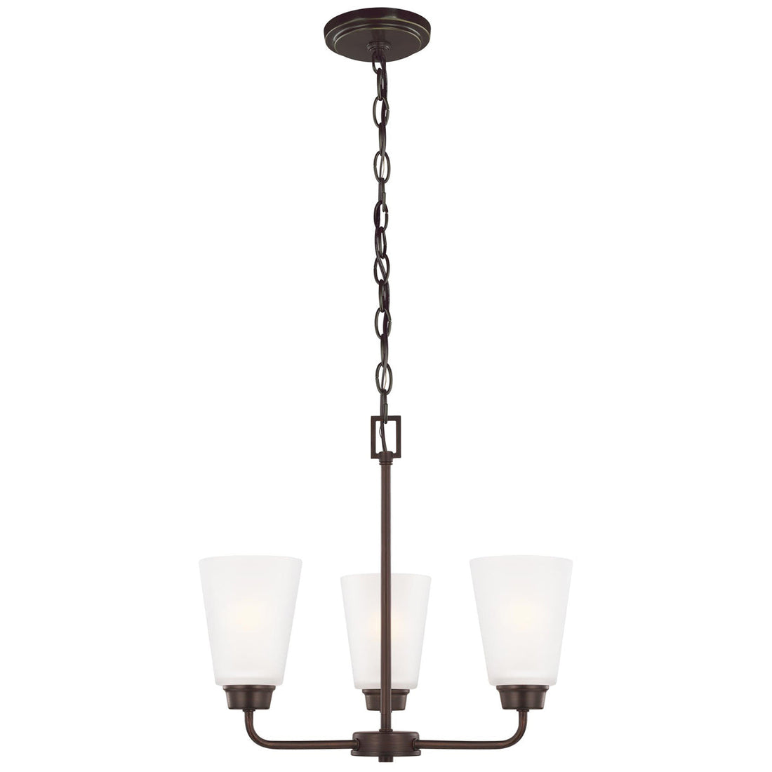 Sea Gull Lighting Kerrville 3-Light Chandelier without Bulb