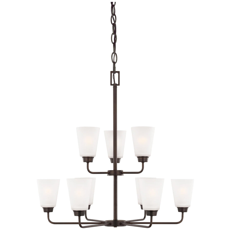 Sea Gull Lighting Kerrville 9-Light Chandelier without Bulb