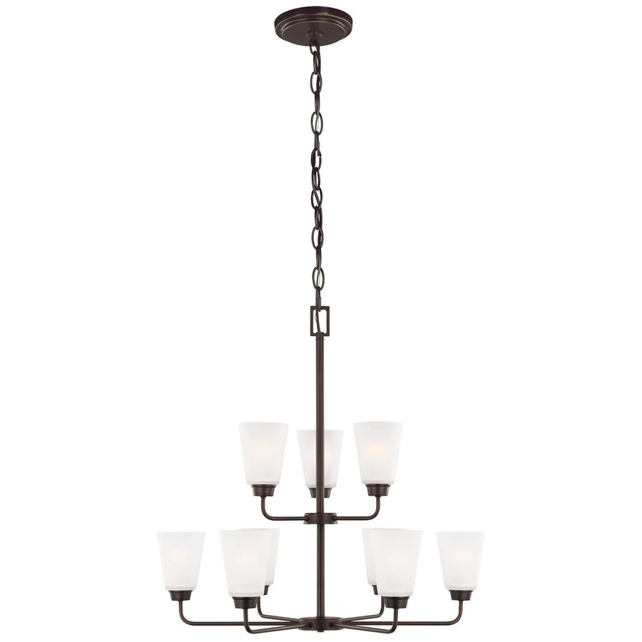 Sea Gull Lighting Kerrville 9-Light Chandelier without Bulb