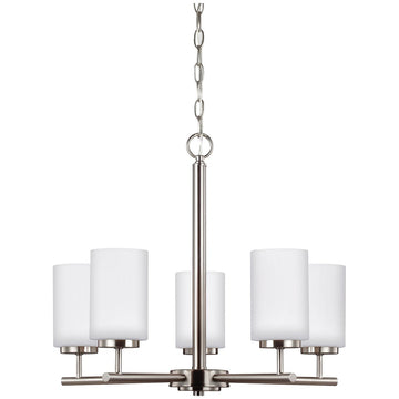 Sea Gull Lighting Oslo Contemporary Five Lights Chandelier