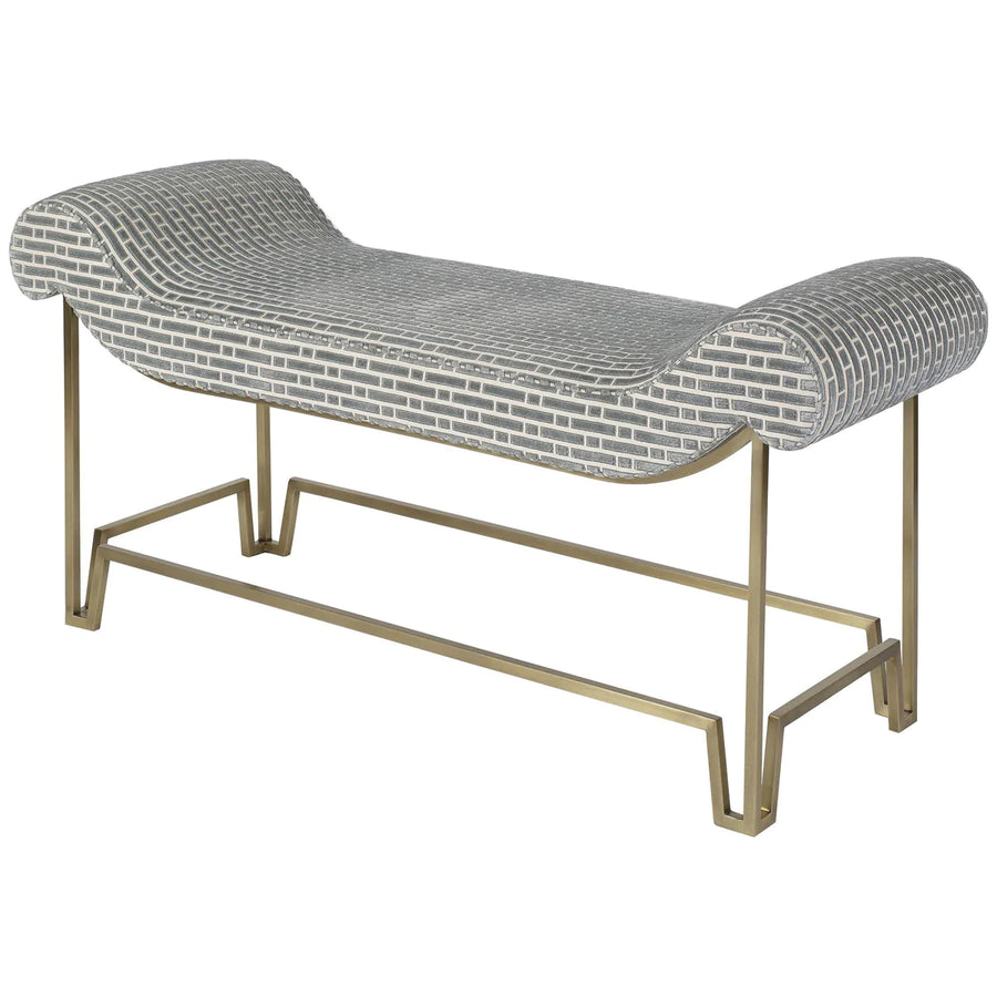 Baker Furniture Iron Eye Bench BA3117, Antique Bronze