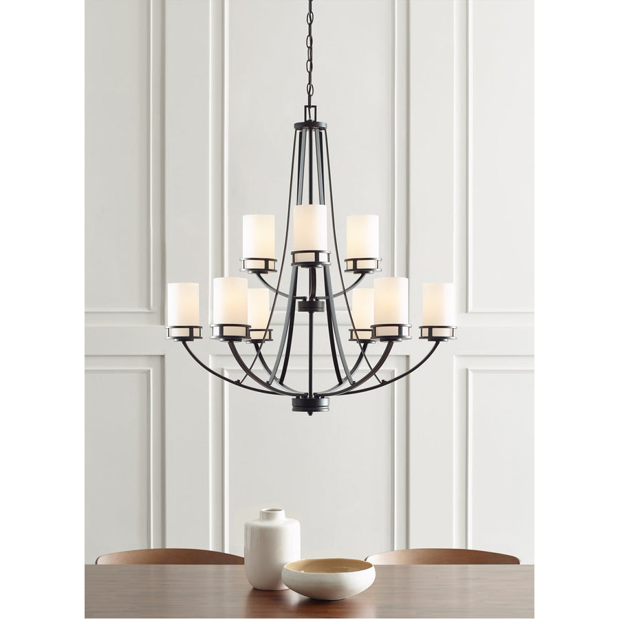 Sea Gull Lighting Robie 9-Light Chandelier without Bulb