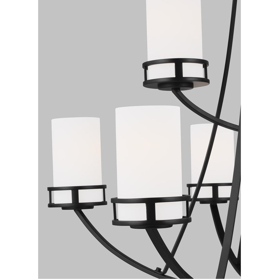 Sea Gull Lighting Robie 9-Light Chandelier with Bulb