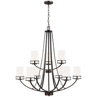 Sea Gull Lighting Robie 9-Light Chandelier with Bulb