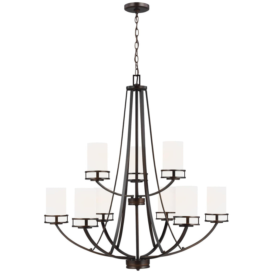 Sea Gull Lighting Robie 9-Light Chandelier with Bulb